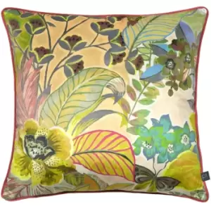 Image of Prestigious Textiles Hidden Paradise Floral Cushion Cover (55cm x 55cm) (Pastel)