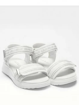 Image of Lelli Kelly Girls Lillyrose Chunky Sandal - White, Size 1 Older