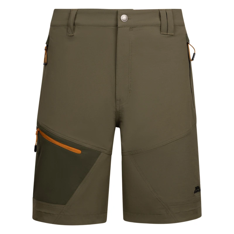 Image of Trespass Trespass Men Daars Casual Shorts in Khaki Size: X-Small Khaki XS Male 5063703804059