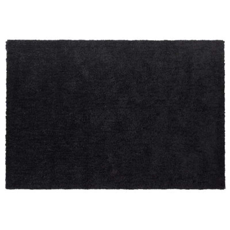 Image of Beliani Shaggygy Rug Demre Black 140 X 200 Cm