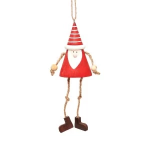 Image of Sass & Belle Hanging Santa Gnome with Dangling Legs