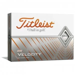 Image of Titleist Velocity 12 Pack Golf Balls - White