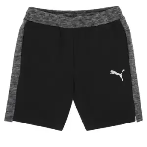 Image of Puma EVOSTRIPE SHORTS boys's Childrens shorts in Black - Sizes 7 / 8 years,9 / 10 years,11 / 12 years