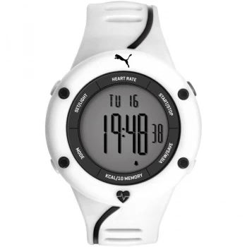 Image of Mens Puma PU91136 CARDIAC 01 - white grey Alarm Chronograph Watch