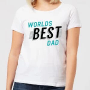 Image of Worlds Best Dad Womens T-Shirt - White - 5XL