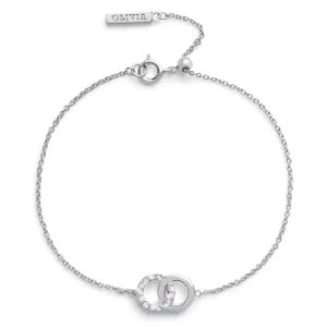Image of Olivia Burton Classics Rainbow Rhodium Plated Bracelet