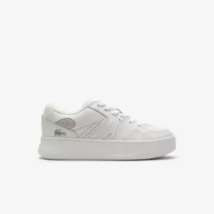 Image of Womens Lacoste L005 Leather Trainers Size 3.5 UK White