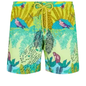 Image of Men Swim Shorts Jungle Rousseau - Moorea - Green - Size M - Vilebrequin