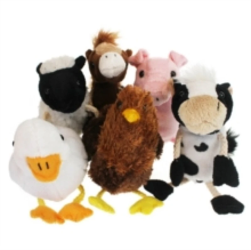 Image of The Puppet Company Finger Puppets - Farm Animals Set of 6 Multi unisex