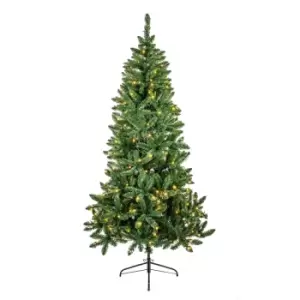 Image of Premier Decorations 2.1M Pre Lit Douglas Fir Pvc Tips With 240 Warm White LEDs
