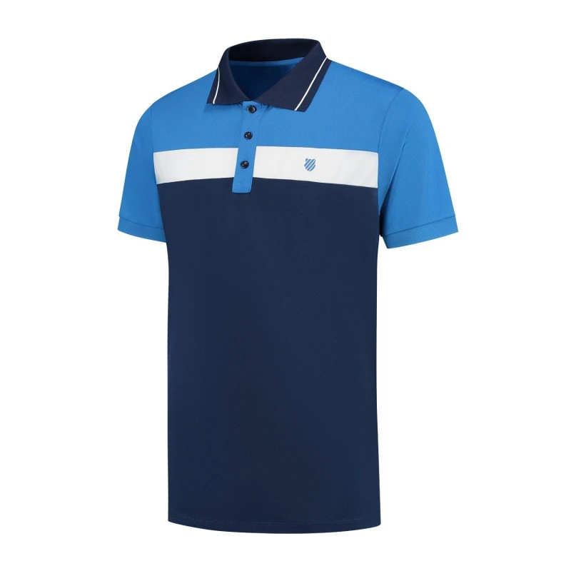 Image of K Swiss Core Training Polo Shirt Mens Short Sleeve Performance Polos X Small Blue 63348318310