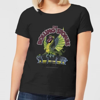 Image of Rolling Stones Dragon Tongue Womens T-Shirt - Black - XXL