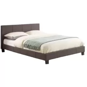Image of 135cm Berlin Fabric Bed Grey