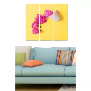 Image of MDF644686126 Multicolor Decorative MDF Painting (3 Pieces)