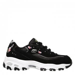 Image of Skechers Lifestyle DLite Blossom Trainers - Black