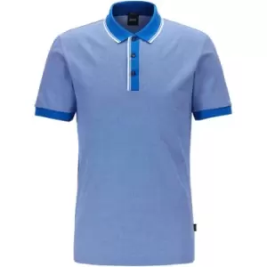 Image of Boss Boss Phillipson Short Sleeve Polo Shirt Mens - Blue