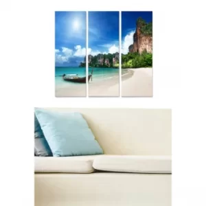 Image of MDF2125851 Multicolor Decorative MDF Painting (3 Pieces)