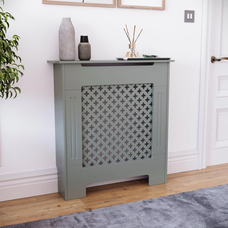 Image of Lassic Vida Designs Oxford Radiator Cover, Small Grey unisex Small