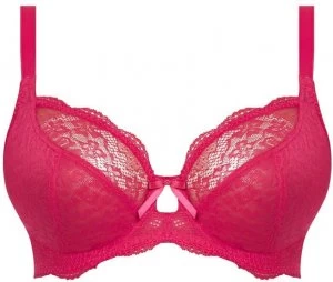 Image of Freya Freya fancies lace underwire plunge bra Dark Pink
