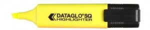 Image of Dataglo Value Highlighter Flat Barrel Chisel Tip Yellow (PK10)