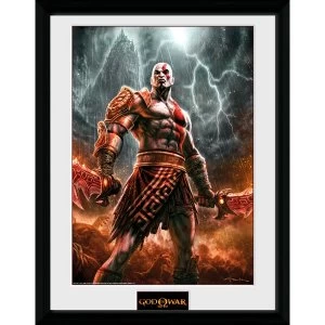 Image of God of War Kratos Lightening Collector Print (30 x 40cm)