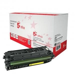 Image of 5 Star Office Supplies HP 508A Yellow Laser Toner Ink Cartridge