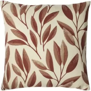 Image of Paoletti - Laurel Botanical Cushion Rust - Rust