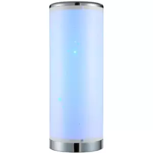 Image of Glow Starburst Table Lamp Cylinder Colour Changing LED Base - White - Litecraft