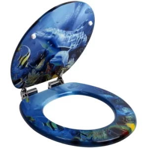 Image of Toiletseat Sealife with soft close automatic and stainless steel hinges