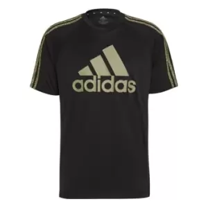 Image of adidas Sereno Logo T Shirt - Black