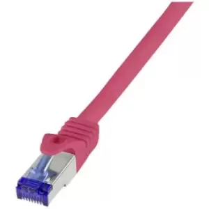 Image of LogiLink C6A054S RJ45 CAT 6A S/FTP 2m Red