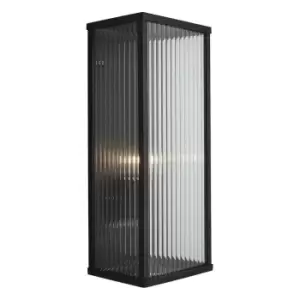 Image of Zinc MEMPHIS Outdoor Wall Lantern Black