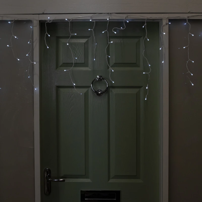 Image of 25m 1000 LED Frosted IcicleBrights Christmas String Lights in White