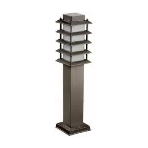 Image of Netlighting Siljan 1 Light Outdoor Bollard Light Brown IP55