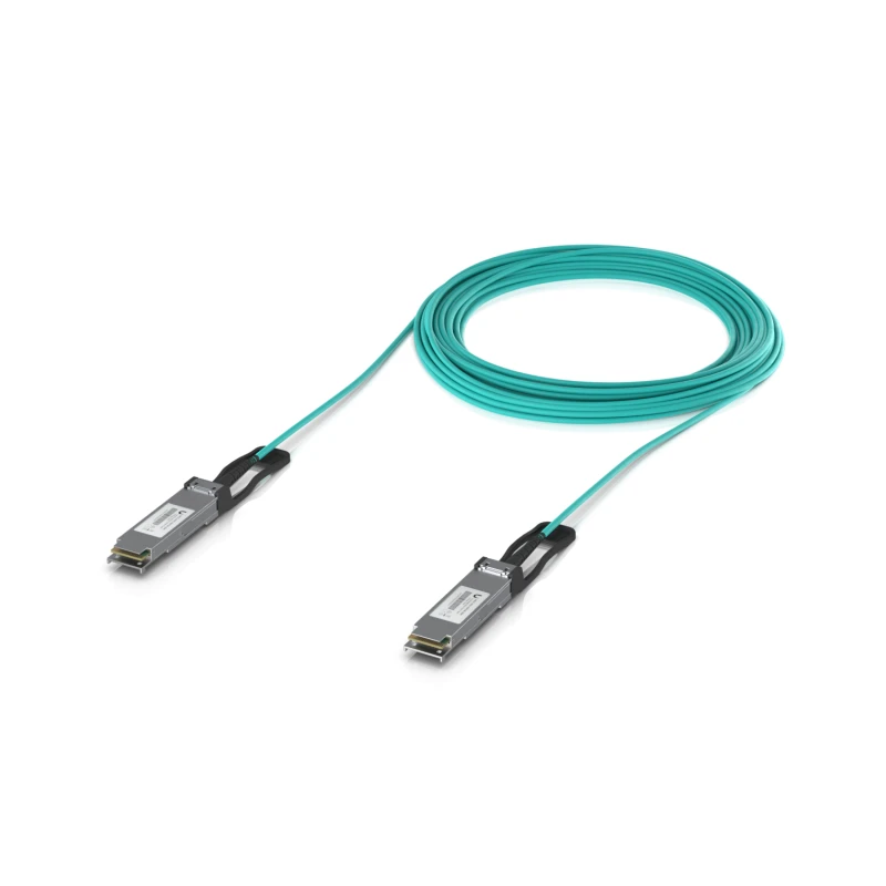 Image of Ubiquiti UACC-AOC-QSFP28-20M InfiniBand/fibre optic cable Aqua colour