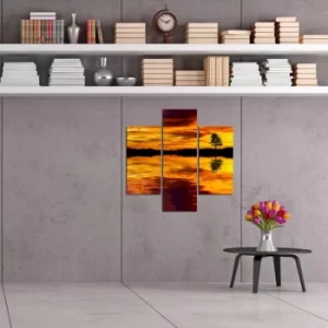 Image of 3MDF-004 Multicolor Decorative MDF Painting (3 Pieces)