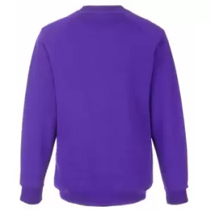 Image of Fruit Of The Loom Childrens Unisex Raglan Sleeve Sweatshirt (7-8) (Purple)