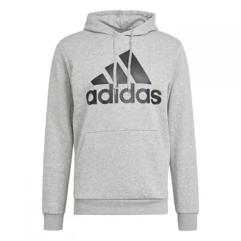Image of adidas Essentials Fleece Big Logo Hoodie Mens - Medium Grey Heather / Black