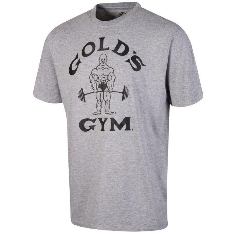 Image of Golds Gym Classic Joe T-Shirt Mens - Grey Grey S