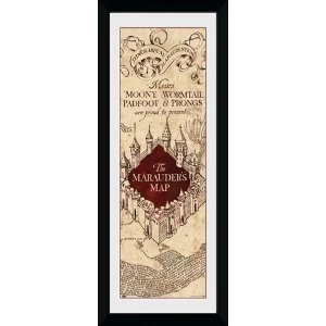 Image of Harry Potter Marauders Map Framed Collector Print