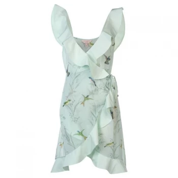 Image of Ted Baker Ted Fortune Ruffle Dress Womens - MINT