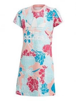 Image of adidas Originals Dress, Multi, Size 9-10 Years, Women
