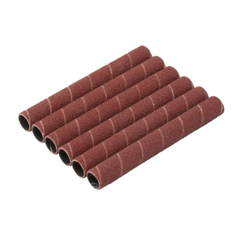 Image of Draper Aluminium Oxide Sanding Sleeves, 12.7 x 115mm, 80 Grit (Pack of 6)