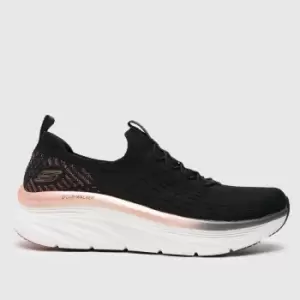 Image of SKECHERS Black & White Skech Dlux Walker Trainers