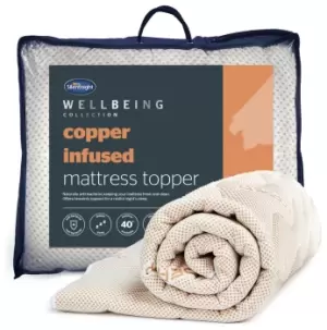 Image of Silentnight Wellbeing Copper Touch Mattress Topper - Single