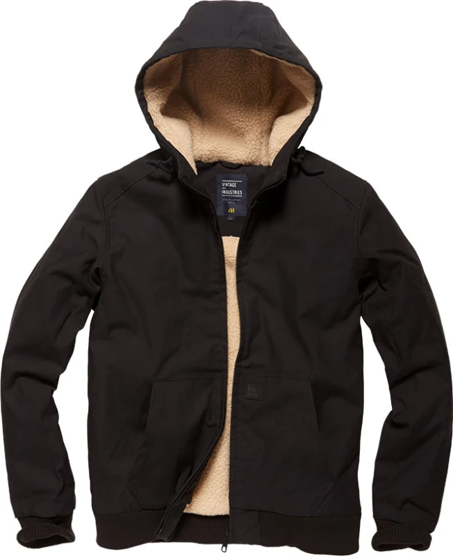 Image of Vintage Industries Datton Jacket Winter Jacket Black S Men