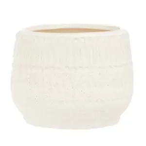 Image of Interiors By Ph White Stoneware Planter