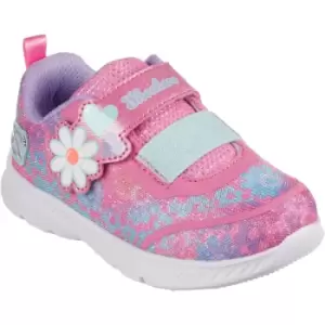 Image of Skechers Girls Comfy Flex 2.0 Dancing Daisys Trainers UK Size 5 (EU 22)