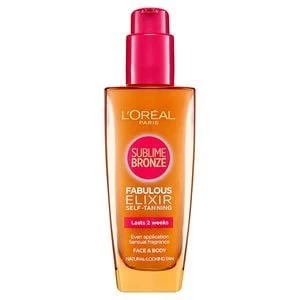 Image of LOreal Sublime Bronze Self Tan Elixir Face/Body 100ml
