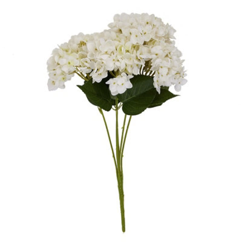 Image of Hill Interiors Hydrangea Bunch Artificial Flower White (One Size)
